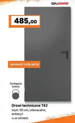 Bricoman Drzwi techniczne T43 oferta