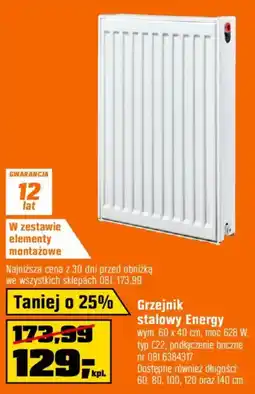 OBI Grzejnik stalowy Energy oferta