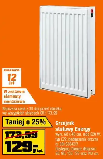 Grzejnik stalowy Energy
