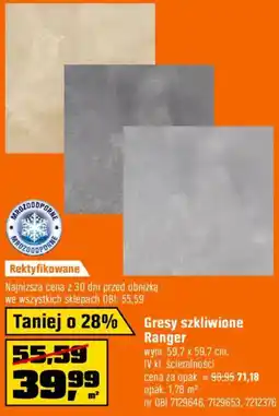 OBI Gresy szkliwione Ranger oferta