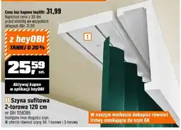OBI Szyna sufitowa 2-torowa oferta