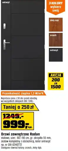 OBI Drzwi zewnętrzne Rodan oferta