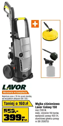 OBI Myjka ciśnieniowa Lavor Galaxy 150 oferta
