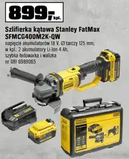 OBI Szlifierka kątowa Stanley FatMax oferta