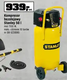 OBI Kompresor bezolejowy Stanley 50 l oferta