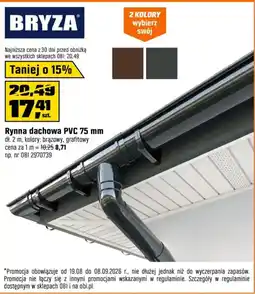 OBI Rynna dachowa pvc oferta