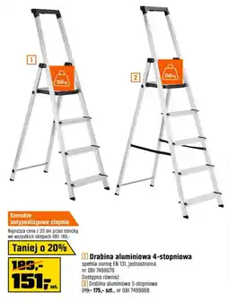 OBI Drabina aluminiowa 4-stopniowa oferta