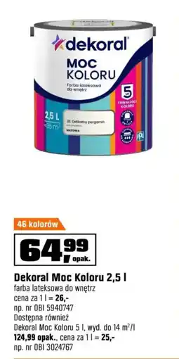 OBI Dekoral Moc Koloru oferta