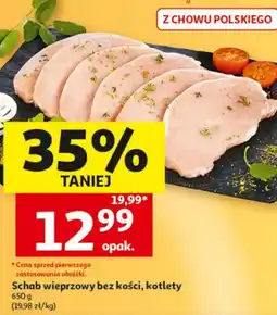 Auchan Schab wieprzowy bez kości, kotlety oferta