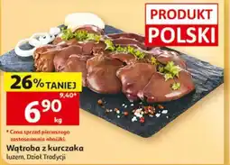Auchan Wątroba z kurczaka oferta