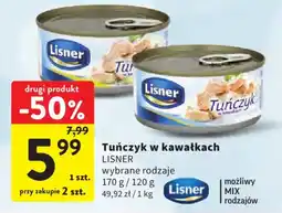 Intermarche Tuńczyk w kawałkach Lisner oferta