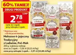 Auchan Makaron 4-jajeczny Tradycyjny z Ludwina, Pol-Mak oferta