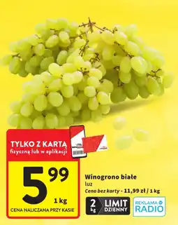 Intermarche Winogrono białe luz oferta