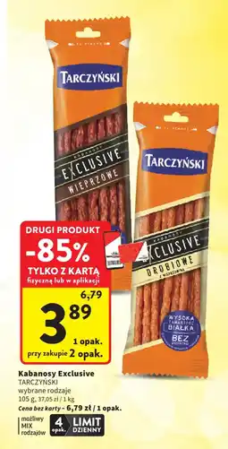 Intermarche Kabanosy exclusive tarczyński oferta