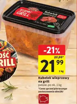 Intermarche Kubetek wieprzowy na grill oferta