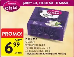 Intermarche Herbata O LA LA! wybrane rodzaje oferta