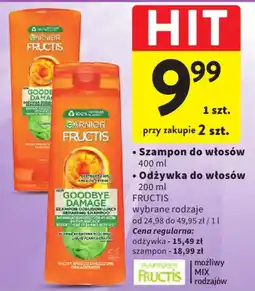 Intermarche Garnier Fructis Szampon Odłudowujący Goodbye Damage oferta