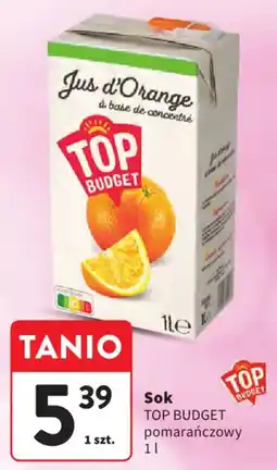 Intermarche Sok TOP BUDGET pomarańczowy oferta