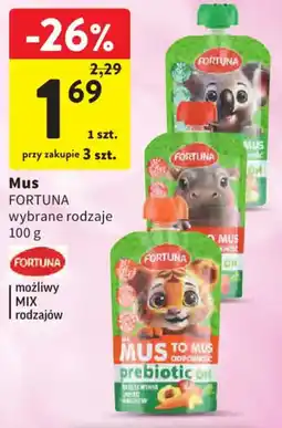 Intermarche Mus FORTUNA wybrane rodzaje oferta