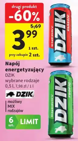 Intermarche Napój energetyzujący dzik oferta