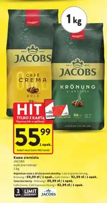 Intermarche Kawa ziarnista Jacobs Krönung oferta