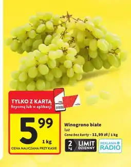 Intermarche Winogrono białe luz oferta