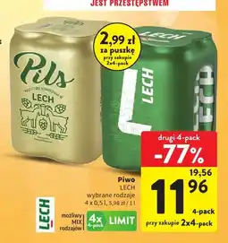 Intermarche Piwo Lech Pils 4-pak oferta