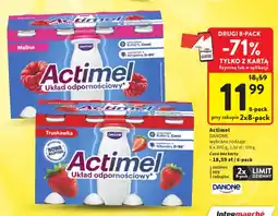 Intermarche Napój probiotyczny Actimel Malina Danone 8-pak oferta