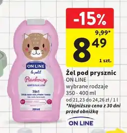 Intermarche Żel pod prysznic ON LINE le petit Piankowy Marshmallow oferta