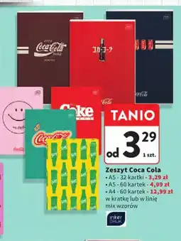 Intermarche Zeszyt Coca Cola A5 32 kartki Interdruk oferta