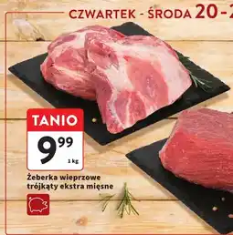 Intermarche Żeberka wieprzowe trójkąty ekstra mięsne oferta