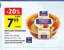 Intermarche Koreczki śledziowe Seko oferta