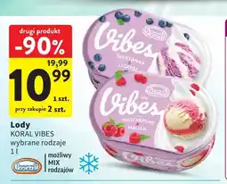 Intermarche Lody śmietanka jagoda Vibes oferta