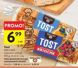 Intermarche Chleb tostowy brioche Dan Cake oferta