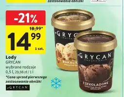 Intermarche Lody czekoladowe Grycan oferta