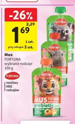 Intermarche Mus Fortuna brzoskwinia jabłko marchew oferta
