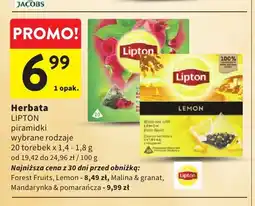 Intermarche Herbata Lipton piramidki Lemon oferta