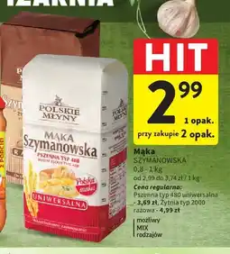 Intermarche Mąka pszenna typ 480 uniwersalna Szymanowska Polskie Młyny oferta