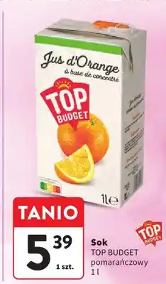 Intermarche Sok pomarańczowy Top Budget oferta