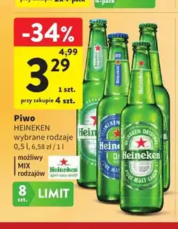 Intermarche Piwo Heineken wybrane rodzaje oferta