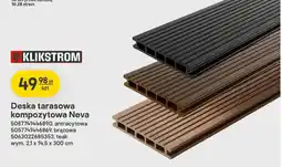 Castorama Deska tarasowa kompozytowa Klikstrom Neva teak 2,1x14 oferta