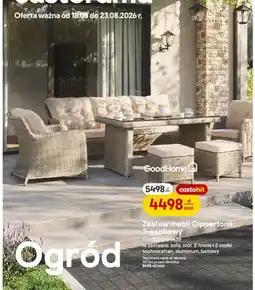 Castorama Zestaw mebli ogrodowych GoodHome Cippertone 7-osobowy oferta