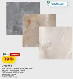 Castorama Gres Will silver oferta