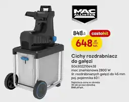 Castorama Cichy rozdrabniacz do gałęzi Mac Allister oferta