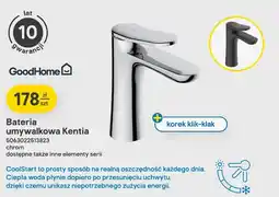 Castorama Bateria umywalkowa GoodHome Kentia chrom oferta