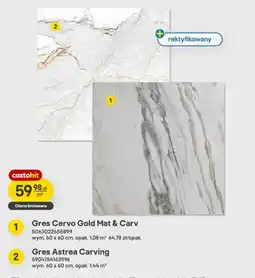 Castorama Gres Cervo Gold Mat & Carv oferta