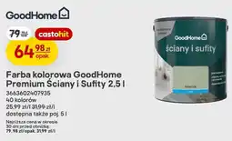 Castorama Farba kolorowa GoodHome Premium Ściany i Sufity oferta