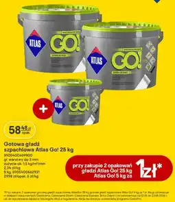 Castorama Gotowa gładź szpachlowa Atlas Go! oferta