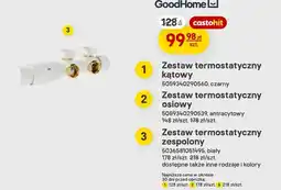 Castorama Zestaw termostatyczny zespolony GoodHome biały oferta