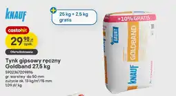 Castorama Tynk gipsowy ręczny Knauf Goldband oferta